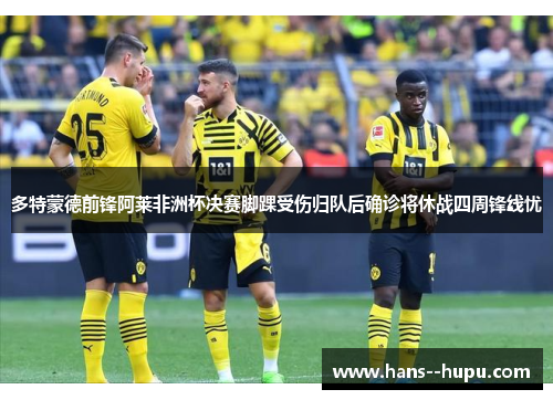 多特蒙德前锋阿莱非洲杯决赛脚踝受伤归队后确诊将休战四周锋线忧